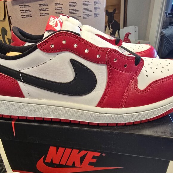 Nike Air Jordan 1 Low OG Chicago 2025 Red White Black HQ6998-600 Men’s Sz 10 NEW - Picture 5 of 14